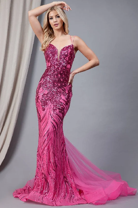 Embroidered Sequins Tulle Skirt Illusion V-Neck Long Prom Dress AC7021 Elegant Sequin Gown