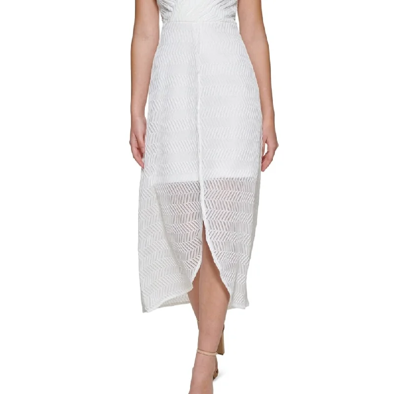 Guess Women's Lace Midi Dress White Size 12 Light Lace Dress