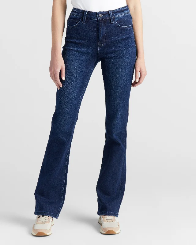 High Rise Super Soft Mini Flare Leg Jeans