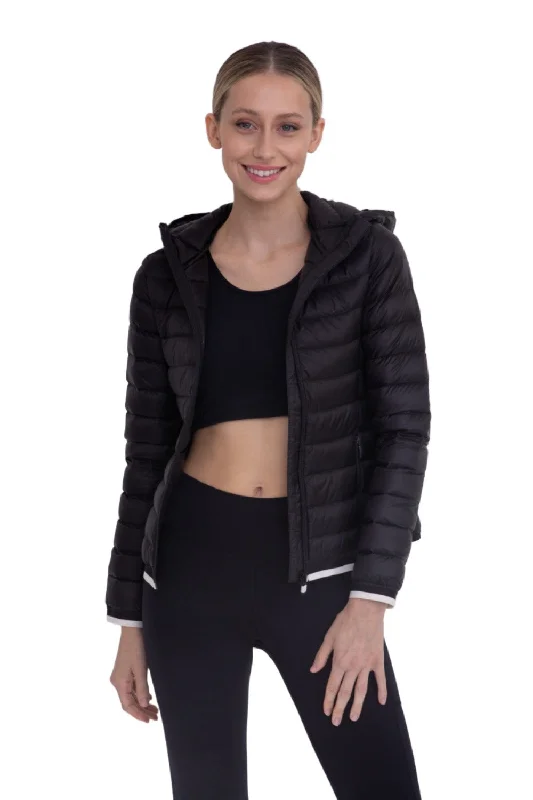 Women's sporty jacketsWomen's sporty jacketsMono B Padded Puffer Jacket with Hood SB041 Women's Nike jackets