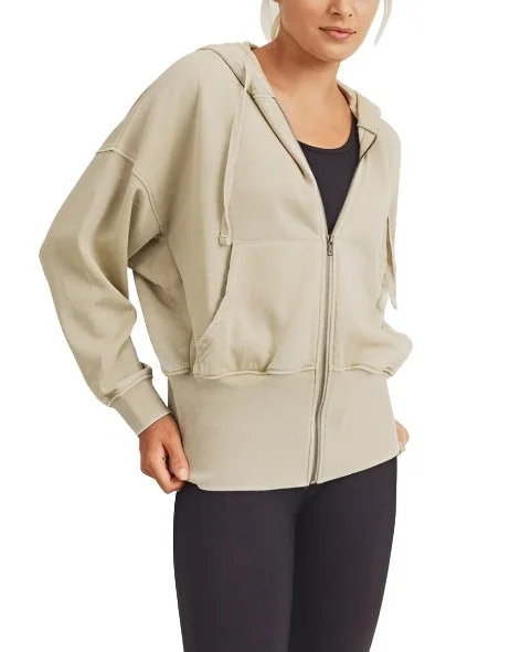 Women's all-season jacketsWomen's all-season jacketsMono B Fleece Hoodie Jacket KJ11571 Women's minimalist jackets