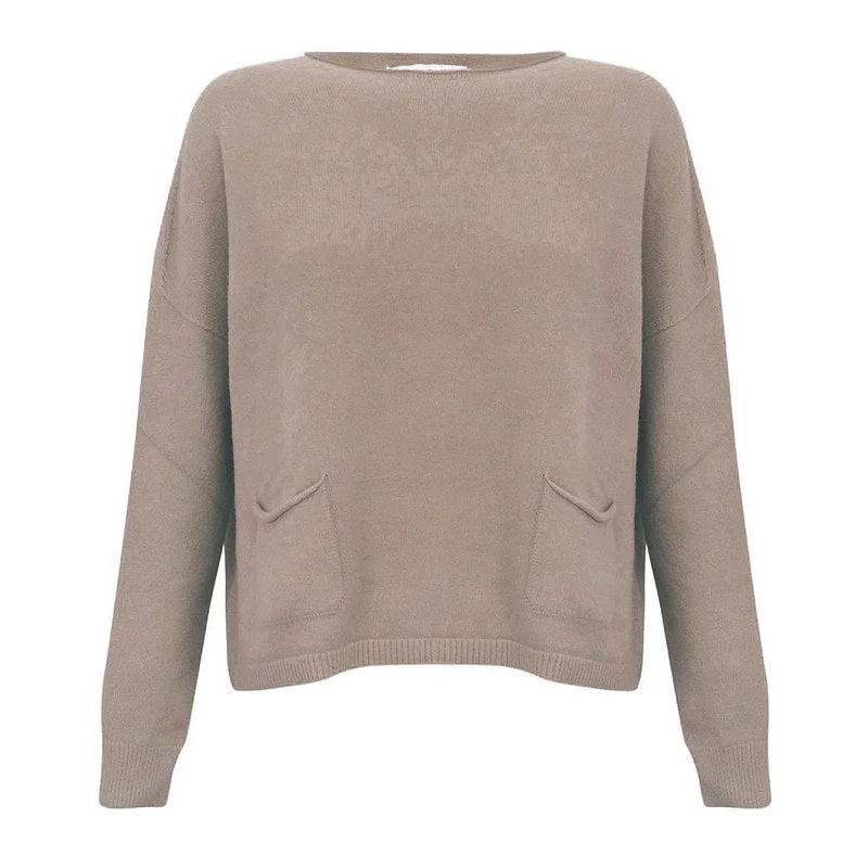 Jodie Round Neck Jumper in Smoke