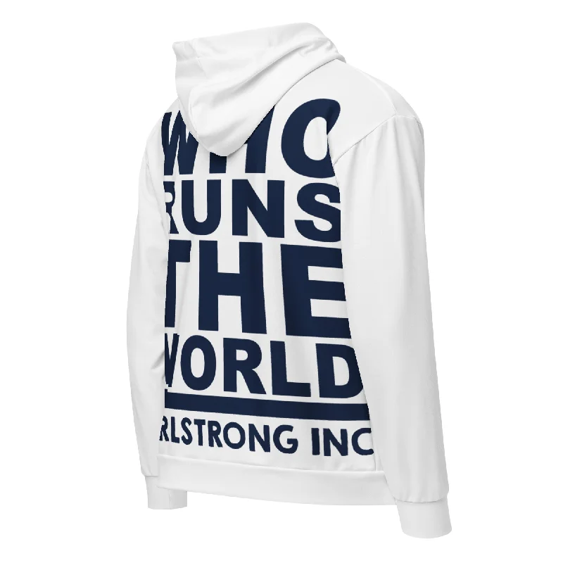 Women's hooded jacketsWomen's hooded jacketsGS GRAPHIX ZIP HOODIE WHITE - WHO RUNS THE WORLD Women's hiking jackets