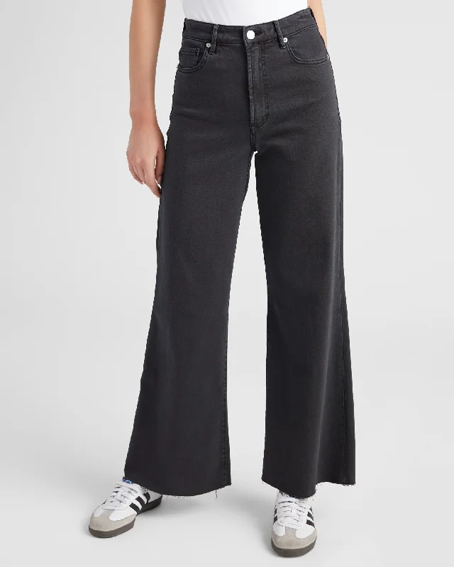 Fiona Wide Leg Black Jeans