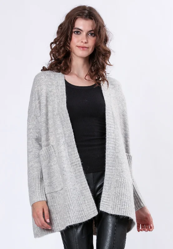 WILD CARDIGAN TAUPE Cozy Winter Sweatshirt