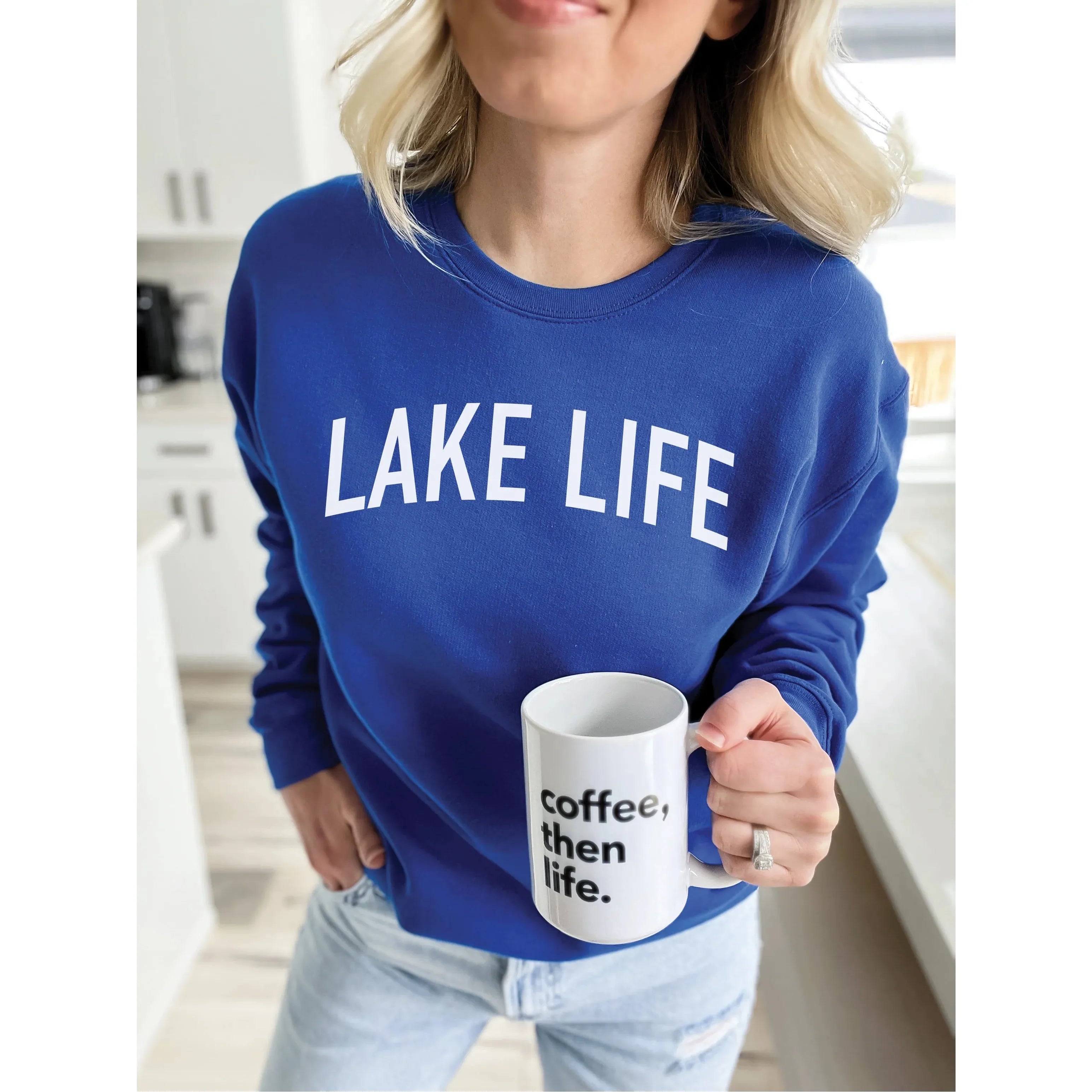 Lake Life Cozy Crew Graphic Sweatshirts Collection