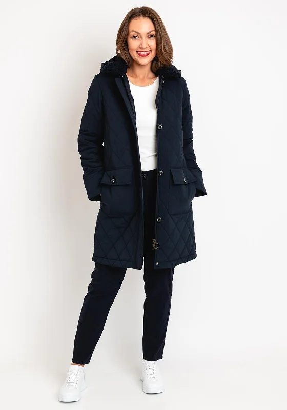 Women's thermal jacketsWomen's thermal jacketsBarbour Womens Fox Quilted Long Jacket, Navy Women's boho jackets