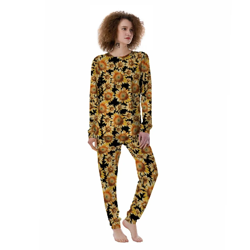 Black Sunflower Women's Pajamas Spa pajama sets