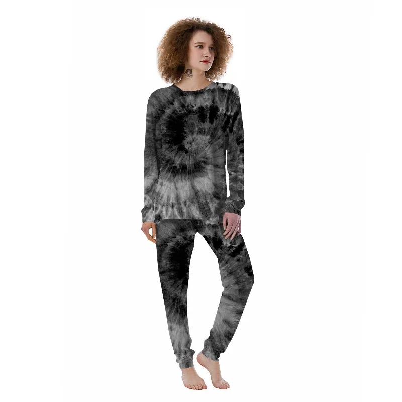 Black Tie Dye Women's Pajamas Party pajama sets