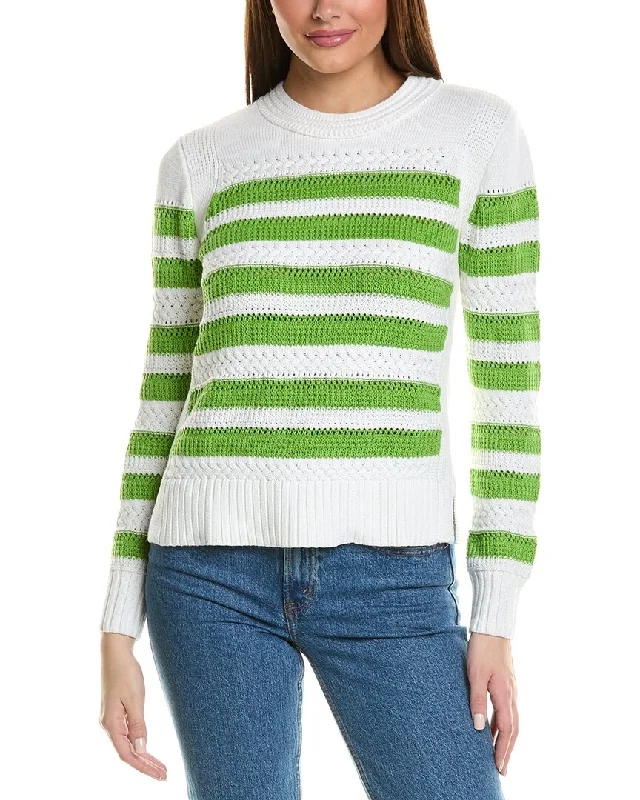 Autumn Cashmere Mixed Stitch Sweater Layering sweaters