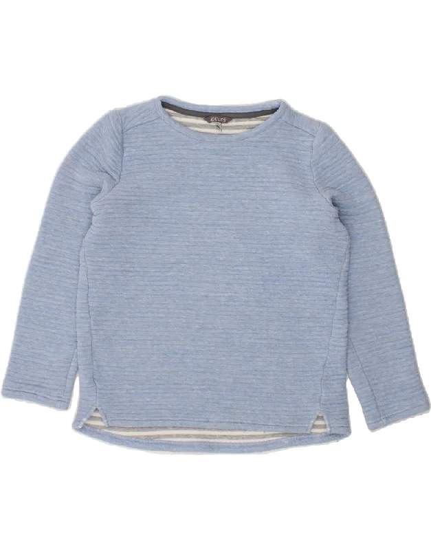 JOULES Womens Oversized Sweatshirt Jumper UK 8 Small  Blue Knitted sweaters