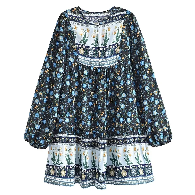 Noa Long Sleeve Boho Mini Dress Hot new arrivals in mini dresses