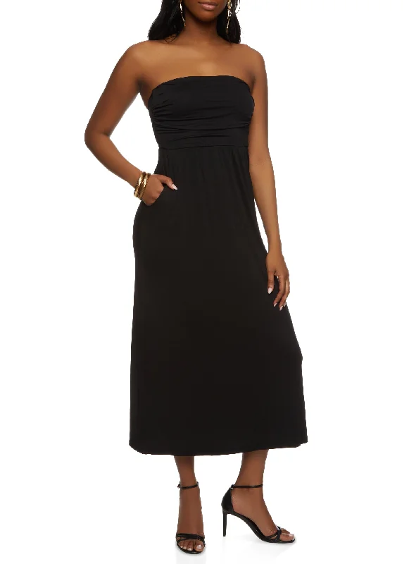 Strapless Maxi Dress Off-shoulder maxi dresses