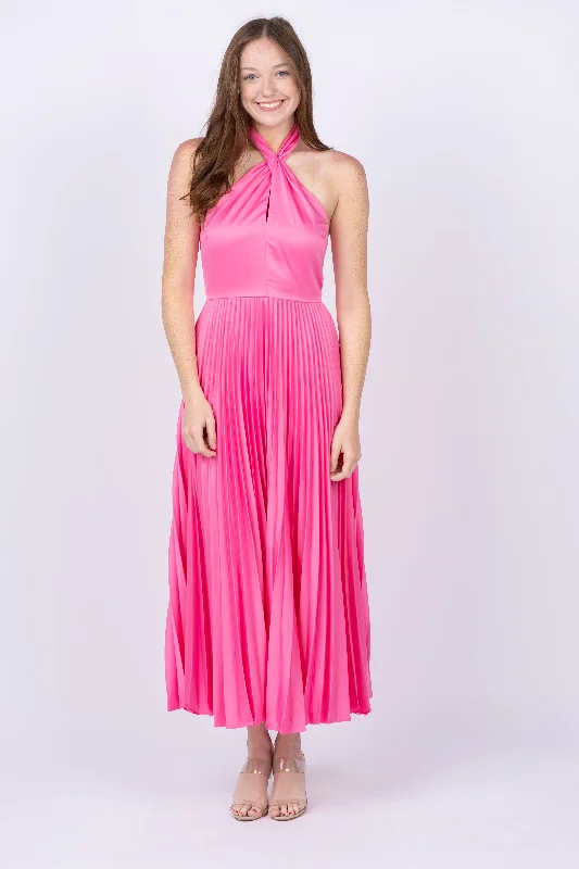 Amur Kaleb Midi Dress in Watermelon Sour Zara midi dresses