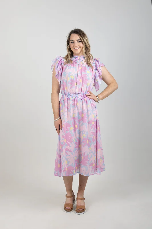 Charlie Midi Dress Sky Daisies Versatile midi dresses for all occasions