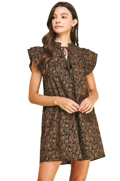 Clemmons Floral Tunic Dress Summer floral dresses