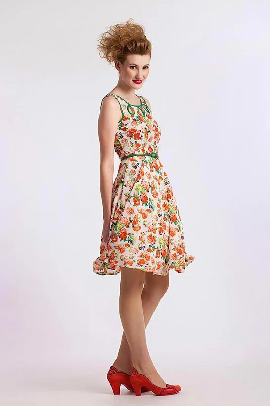 Orange Floral Teardrop ASOS floral dresses