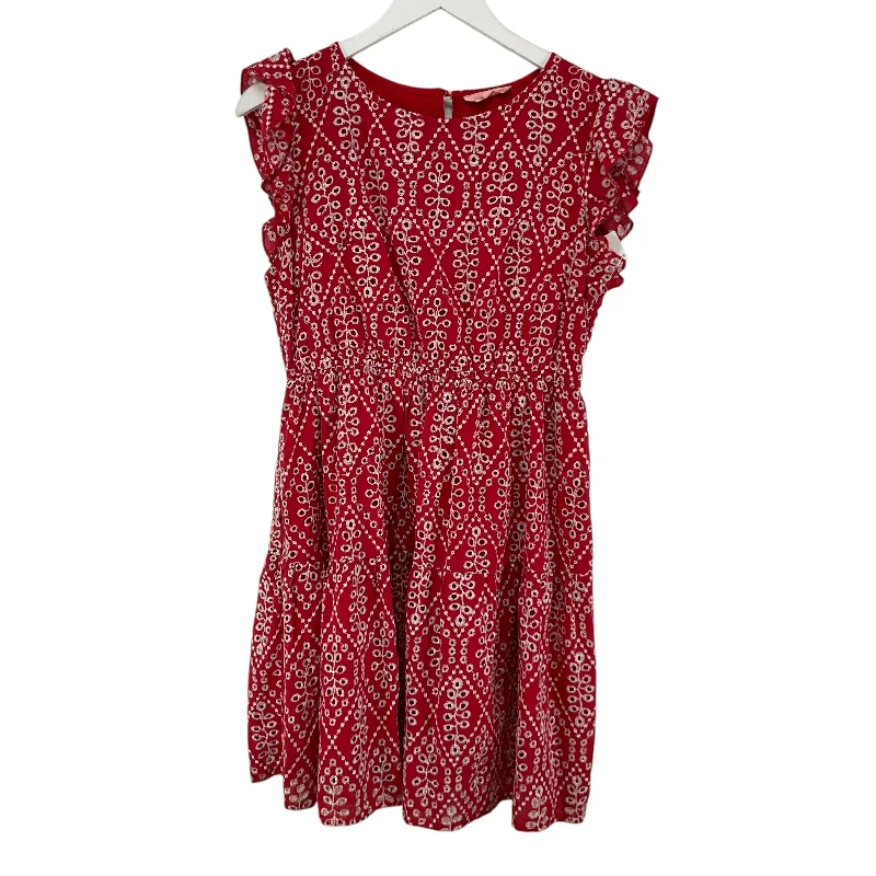 Dress Casual Short By Solitaire In Red, Size: Xl Floral A-line Skirt