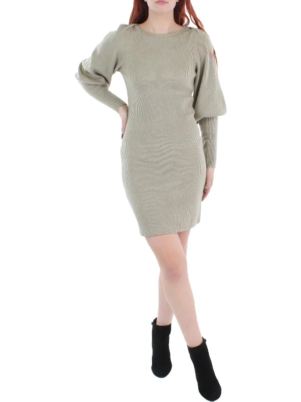 Joss Womens Knit Short Sweaterdress Mini Skirt Style