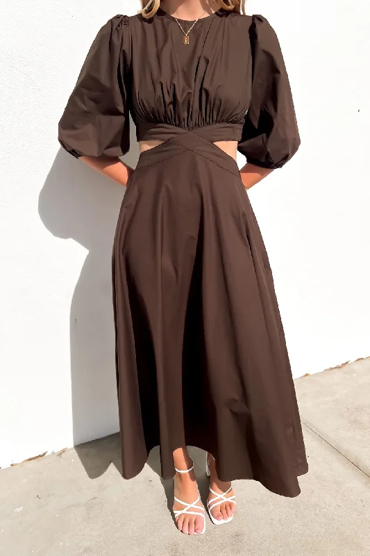 Ava Maxi Dress Chocolate Maxi Skirt Collection