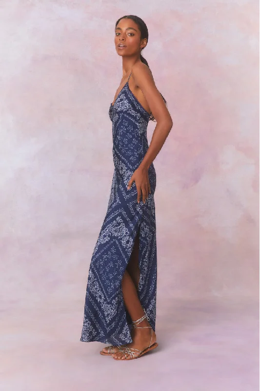 Deyo Bandana Maxi Dress Floral Maxi Skirt