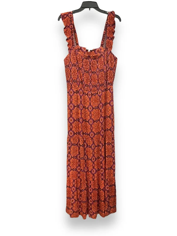 Dress Casual Maxi By Soma In Paisley Print, Size: Xl Lace Detail Maxi