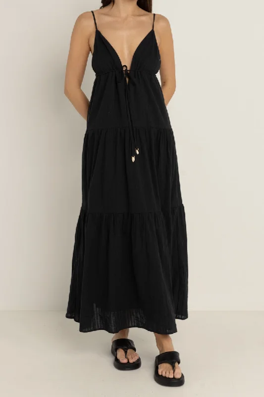 Jaci Maxi Dress Black Skater Maxi Skirt