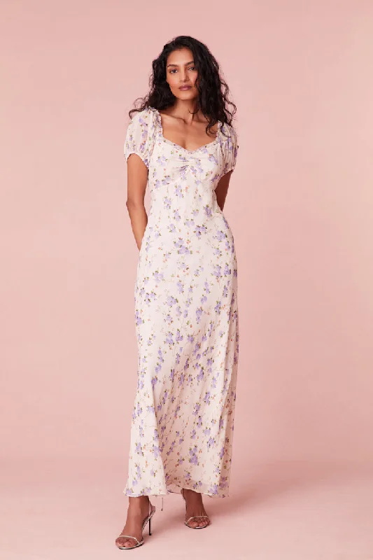 Madara Floral Maxi Dress Skirt with Slits