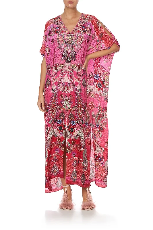 SLIM FIT KAFTAN WITH SPLIT PALISADES PAISLEY Everyday wear unclassified dresses