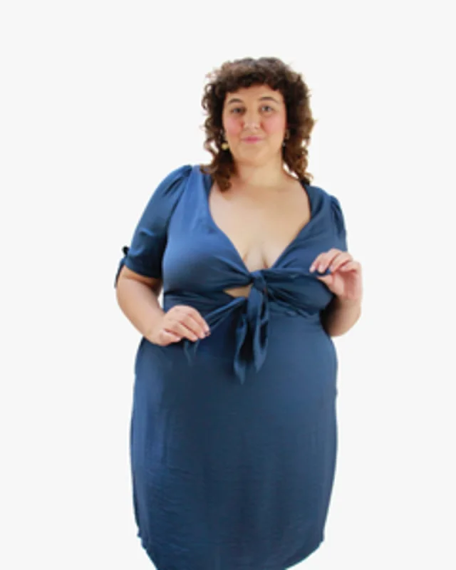 All Tied Up Dress | MUTED BLUE Y2K unclassified dresses