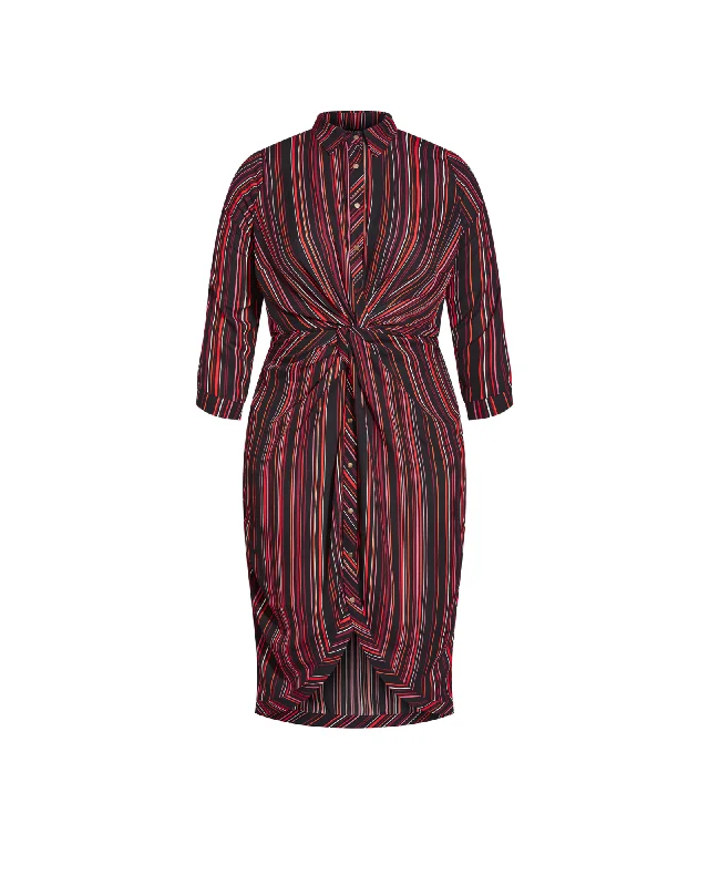 Amber Wrap Dress | Red / Black Floral unclassified dresses