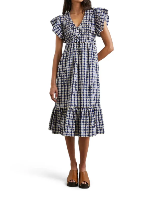 Clementine Dress In Lagos Plaid Luxury unclassified dresses