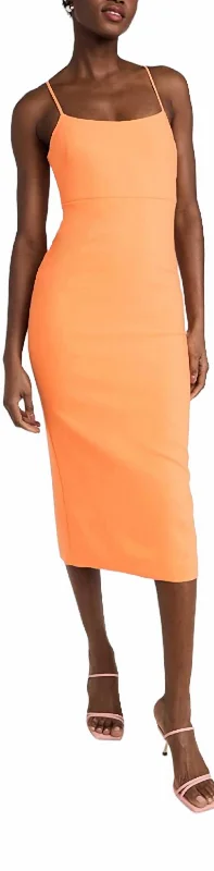 Dune Sheath Dress In Orange A-line unclassified dresses