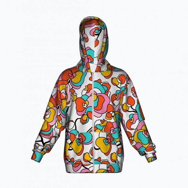 JUBILEE white - Cotton Zipper Hoodie Printed unclassified dresses