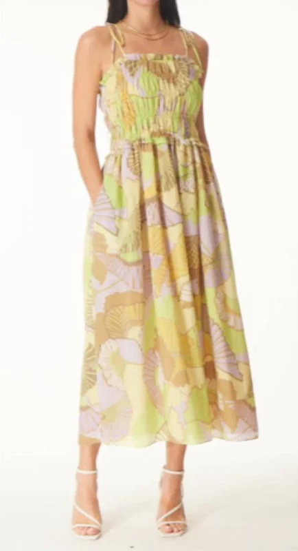 Paula Dress In Fan Dance Print Travel unclassified dresses