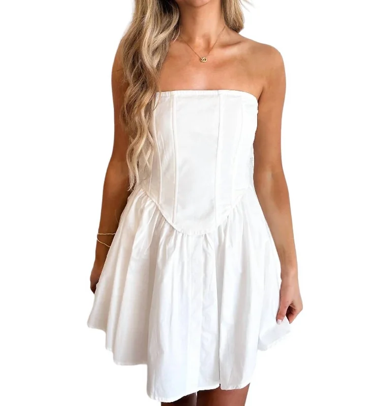 Summer Glow Dress In White Cocktail unclassified dresses