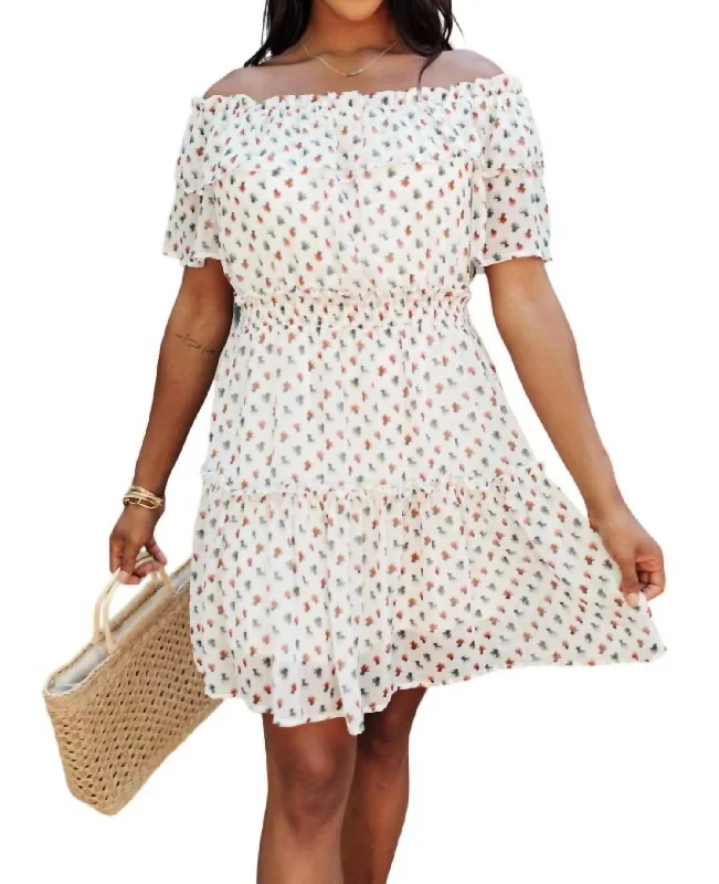 Summer Love Dress In Ivory Bold pattern unclassified dresses